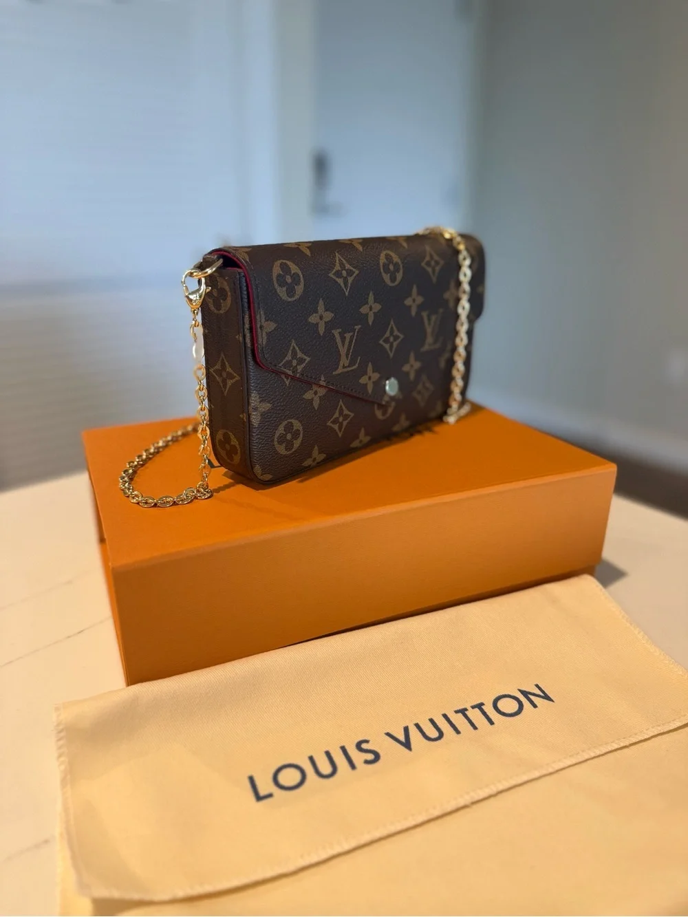 Louis Vuitton Pochette Félicie Monogram Brown - Great Condition